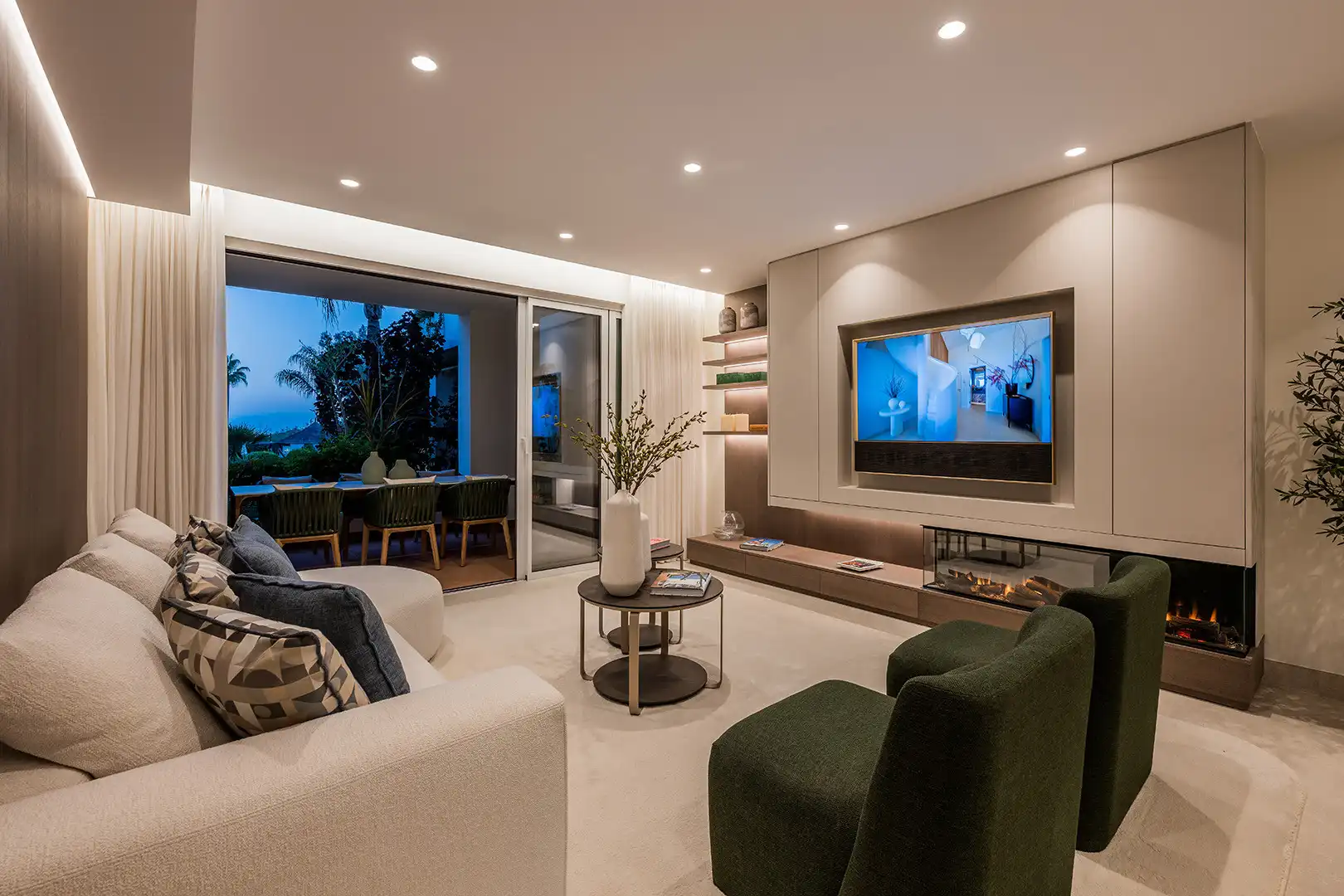 Sala de estar de Planta baja en venta en Estepona con Aire acondicionado, Terraza y Trastero