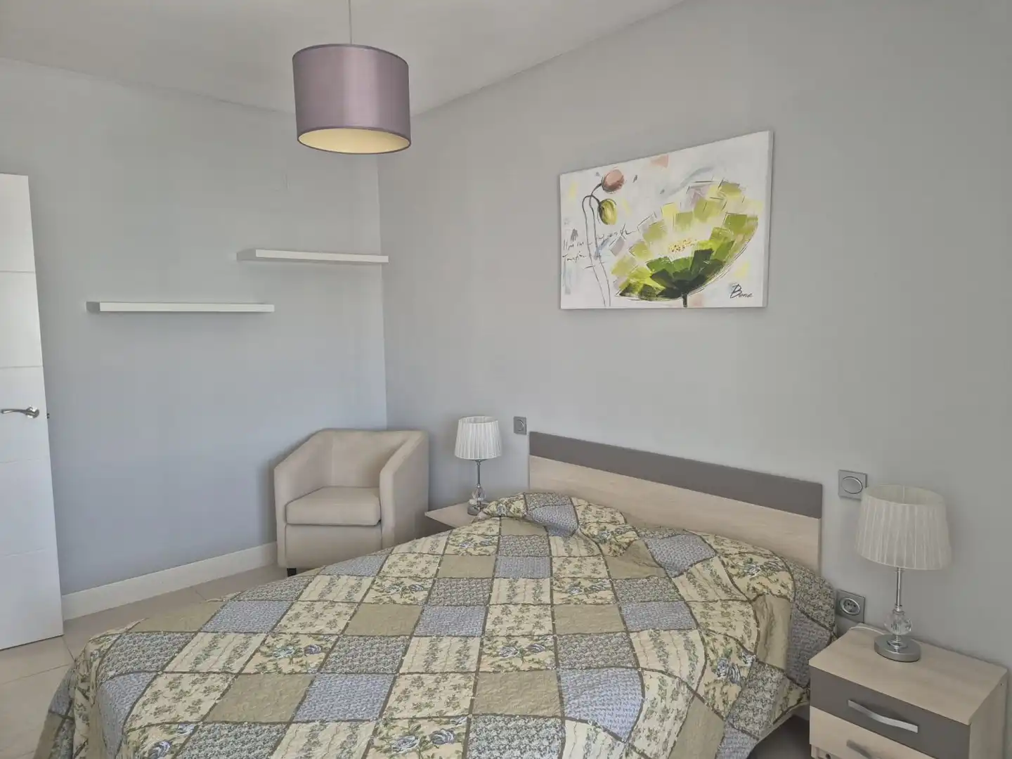 Schlafzimmer von Wohnungen zur Miete in Badajoz mit Klimaanlage, Heizung und Möbliert