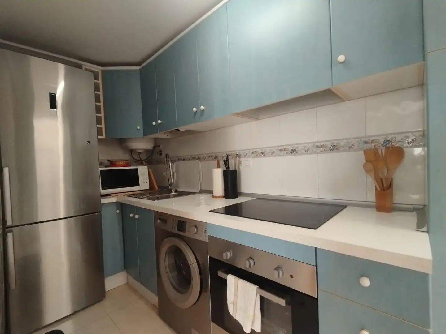 Cuina de Casa adosada en venda en Santa Pola amb Aire condicionat, Jardí privat i Terrassa
