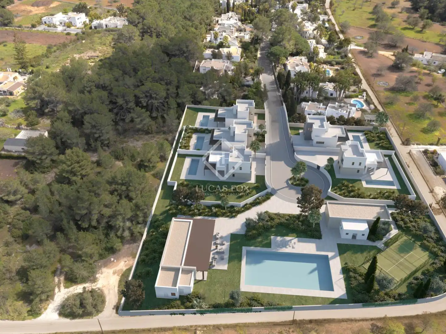 Vista exterior de Casa o xalet en venda en Santa Eulària des Riu amb Aire condicionat, Jardí privat i Terrassa