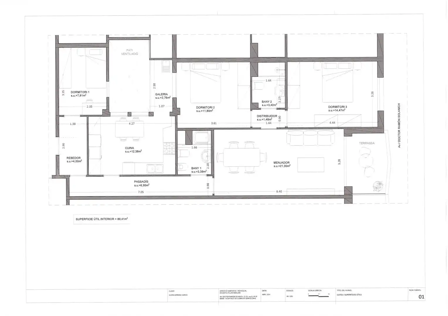 Piso en venta en L'Hospitalet de Llobregat con Calefacción y Balcón