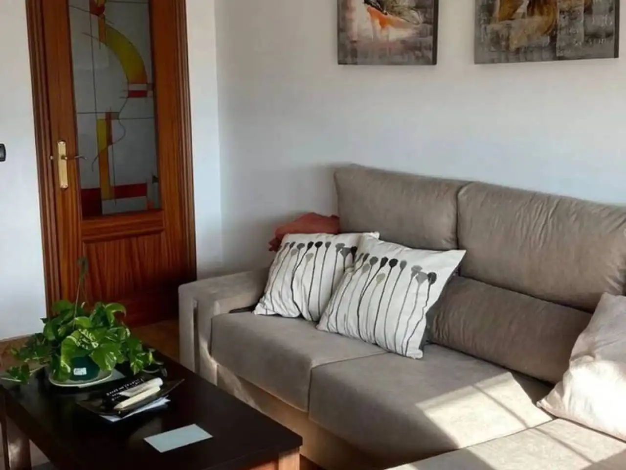 Living room of Flat for sale in Plasencia  with Air Conditioner