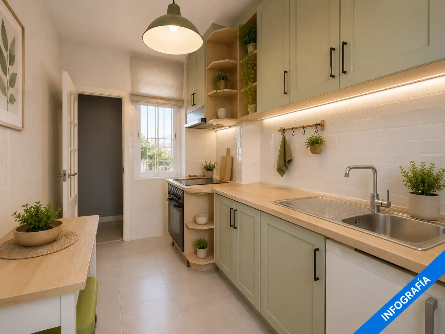 Cocina de Piso en venta en Madrid con Calefacción y Terraza