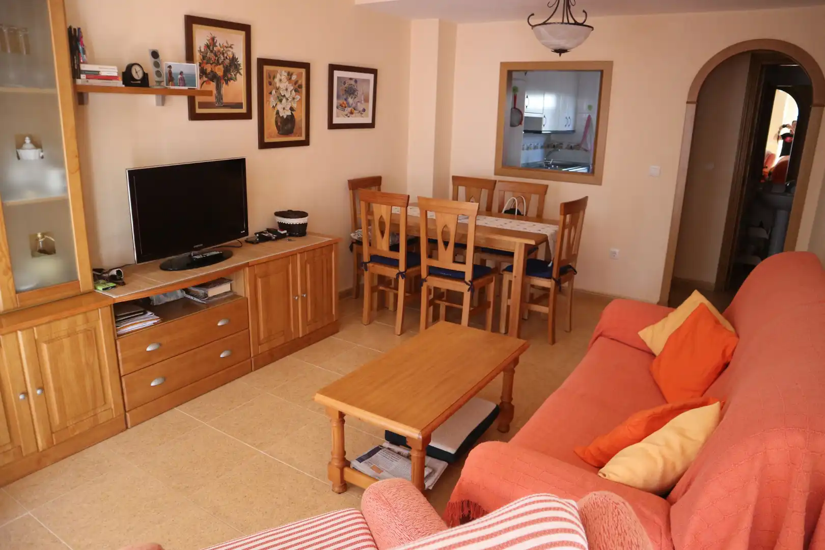 Sala de estar de Casa adosada en venta en La Manga del Mar Menor con Aire acondicionado, Calefacción y Terraza
