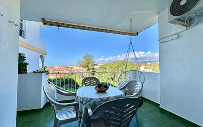 Garden of Apartment for sale in Mijas  with Air Conditioner, Private garden and Parquet flooring