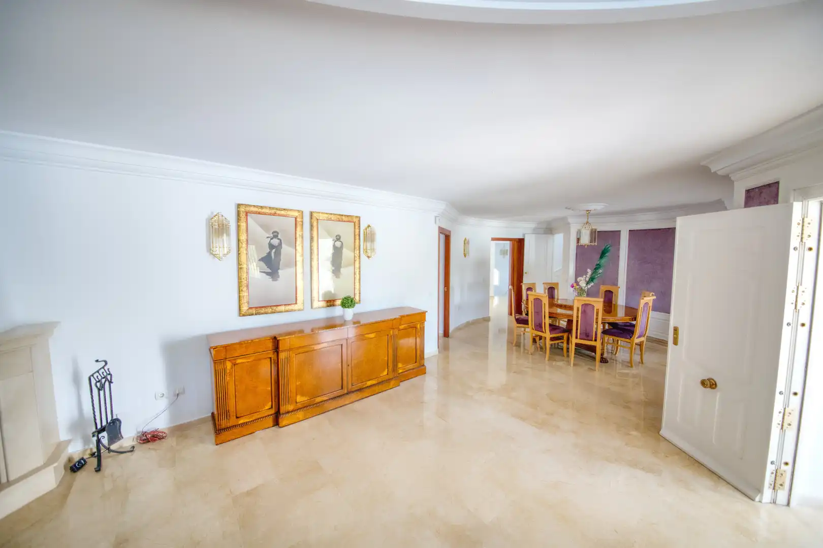 Dining room of Houses for sale in Benalmádena  with Air Conditioner, Private garden and Parquet flooring