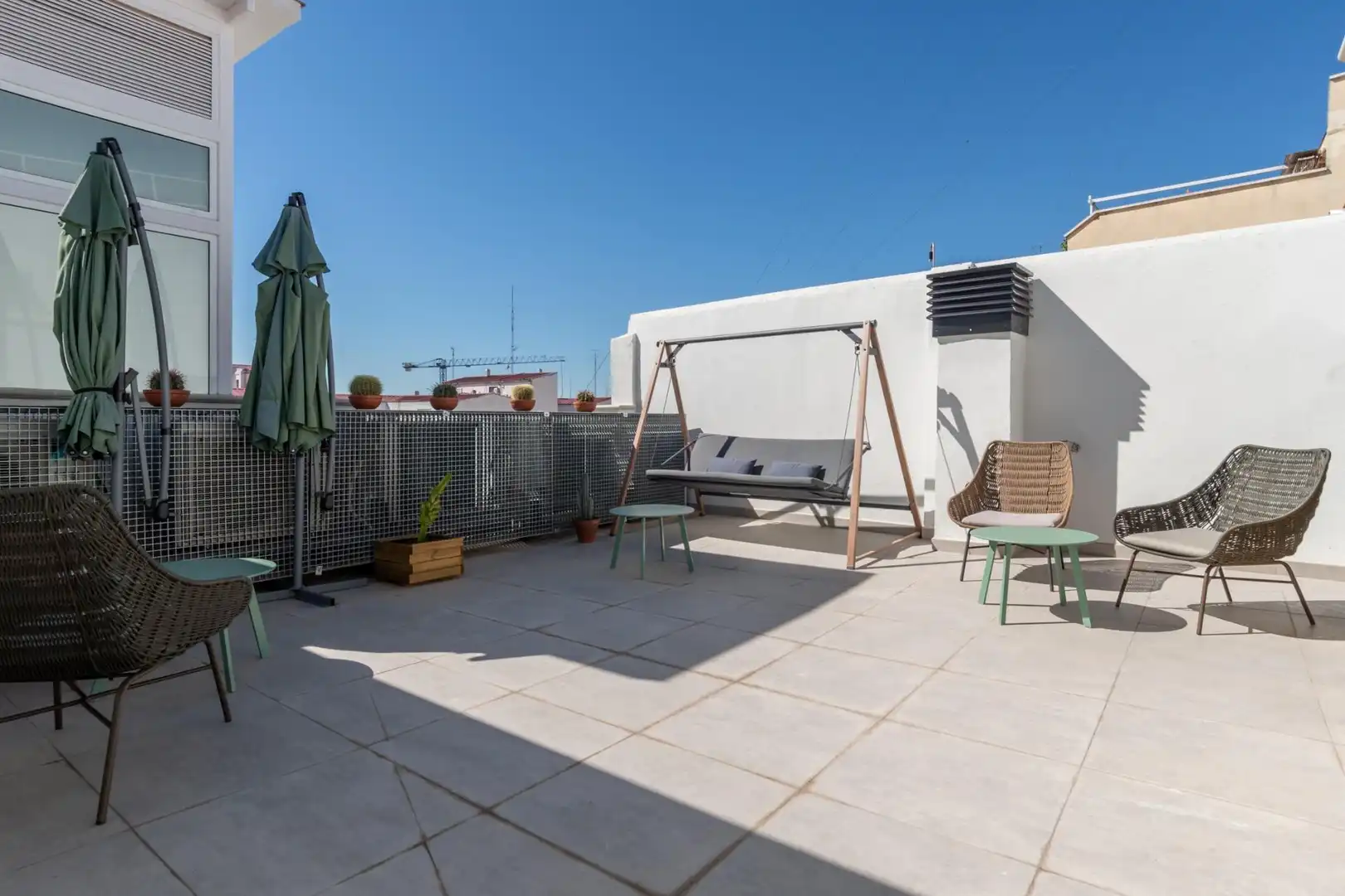 Terraza de Estudio de alquiler en Madrid con Aire acondicionado, Calefacción y Terraza