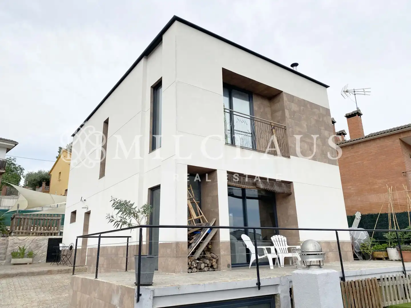 Außenansicht von Haus oder Chalet zum Verkauf in Lliçà d'Amunt mit Klimaanlage, Heizung und Privatgarten