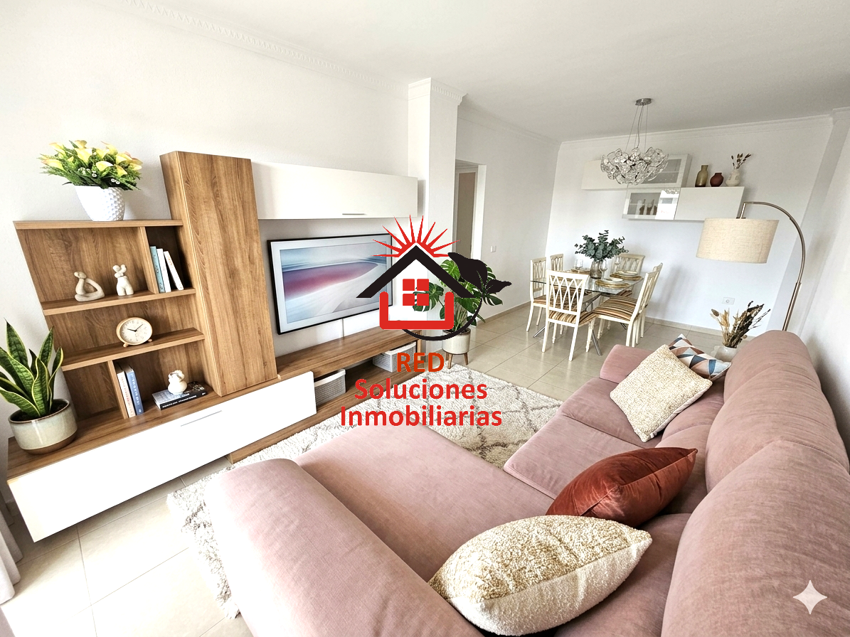 Living room of Flat for rent in Candelaria  with Terrace, Furnished and Community pool