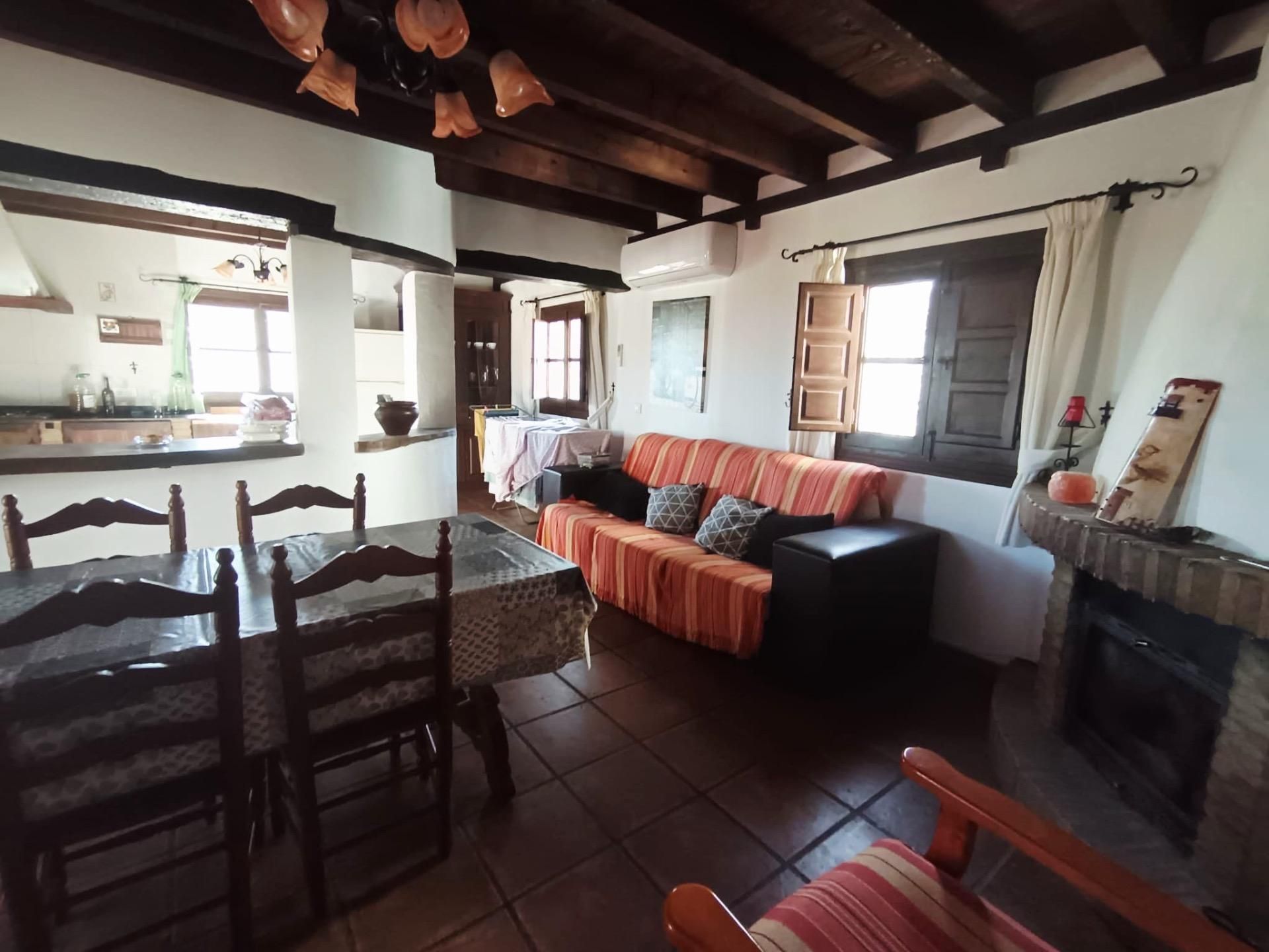 Living room of House or chalet to rent in Sedella  with Air Conditioner, Private garden and Swimming Pool