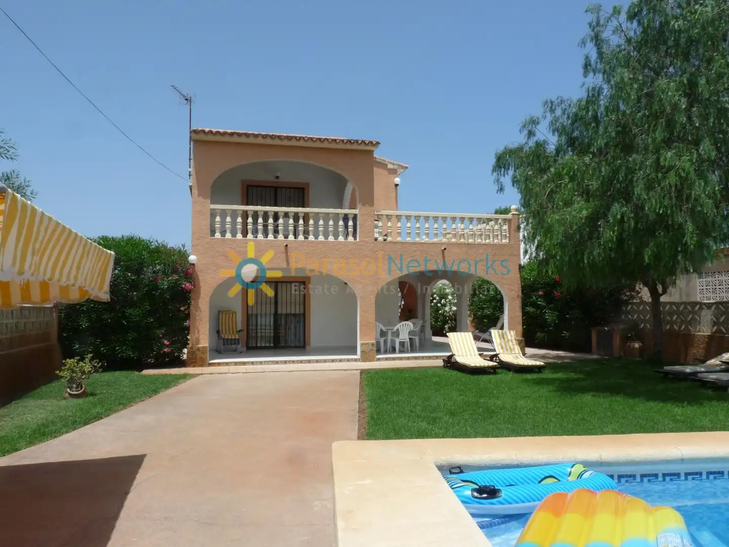Garden of Houses for rent in Oliva  with Private garden, Terrace and Balcony
