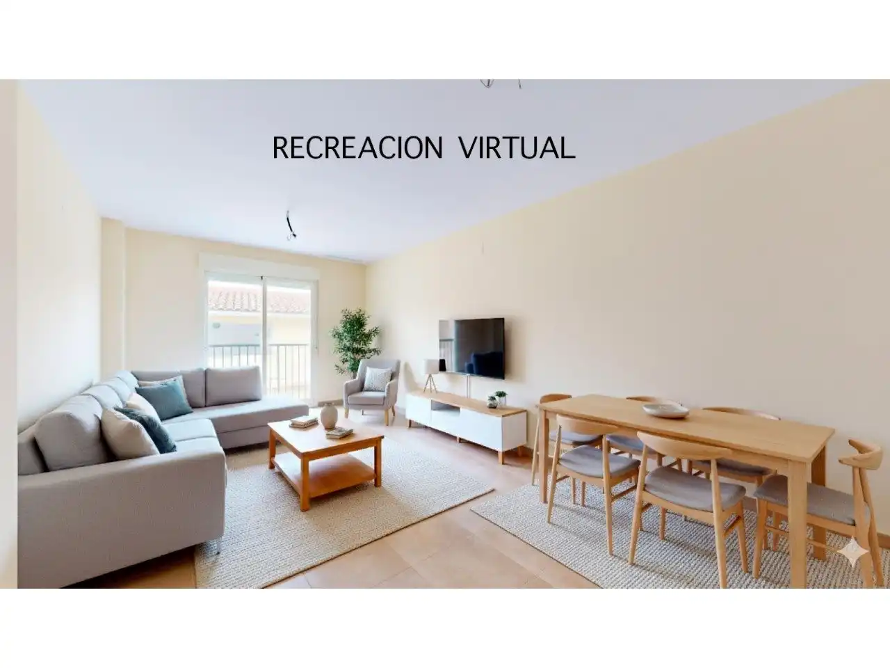 Living room of Flat for sale in Enguera  with Private garden, Storage room and Balcony