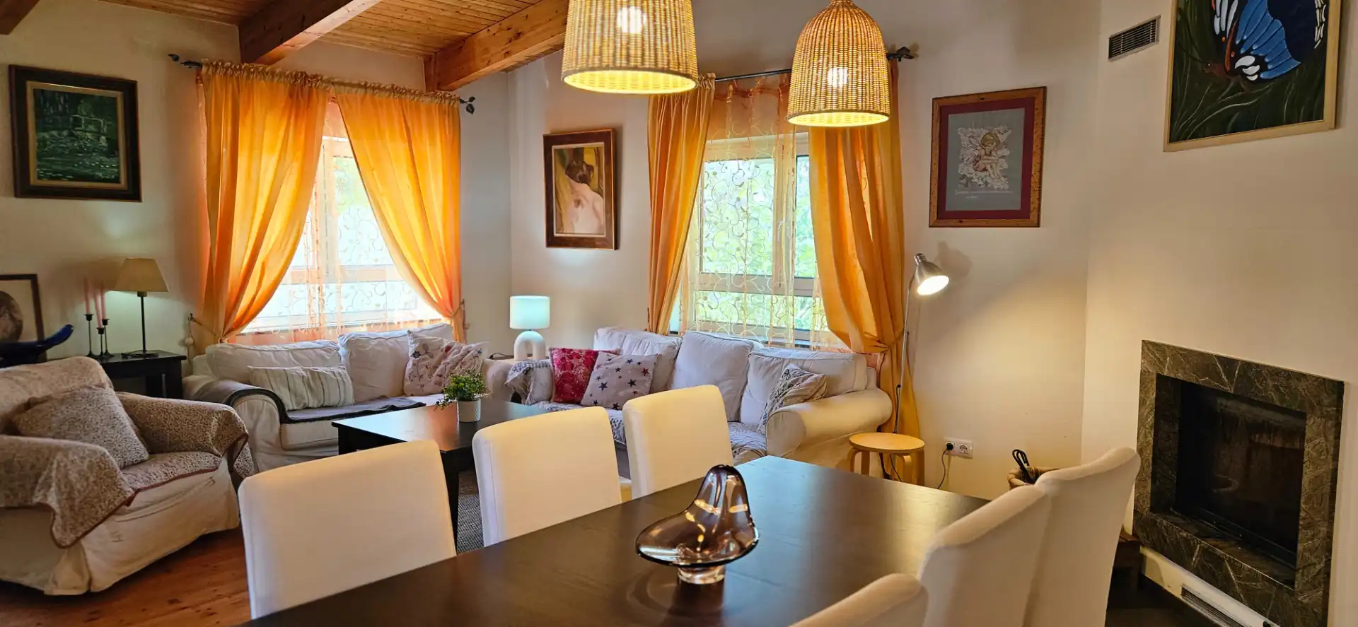 Dining room of Country homes for sale in El Catllar   with Air Conditioner, Heating and Private garden