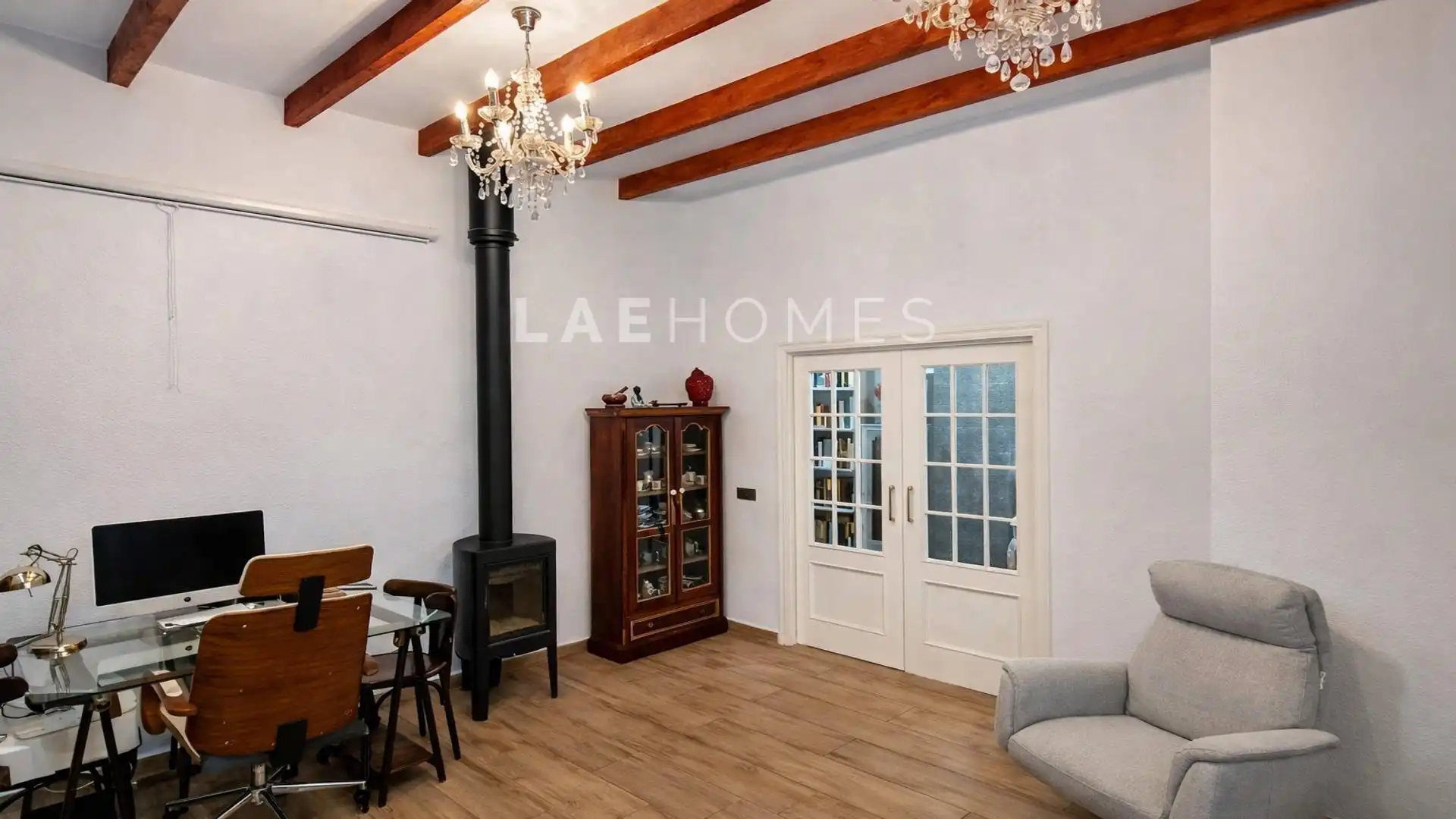 Sala de estar de Casa o chalet en venta en Alicante / Alacant con Aire acondicionado