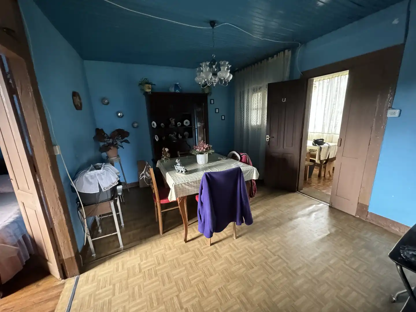 Comedor de Casa o chalet en venta en Crecente con Jardín privado, Trastero y Amueblado