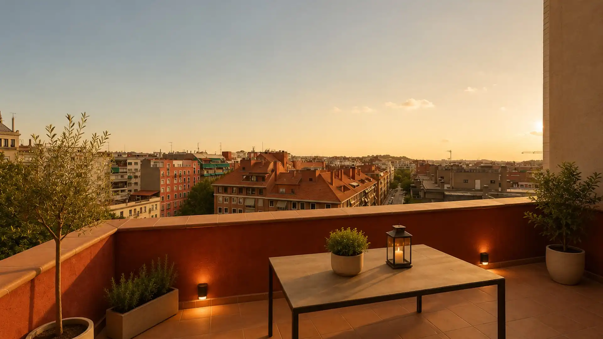 Terrace of Attic for rent in Madrid  with Air Conditioner, Heating and Parquet flooring