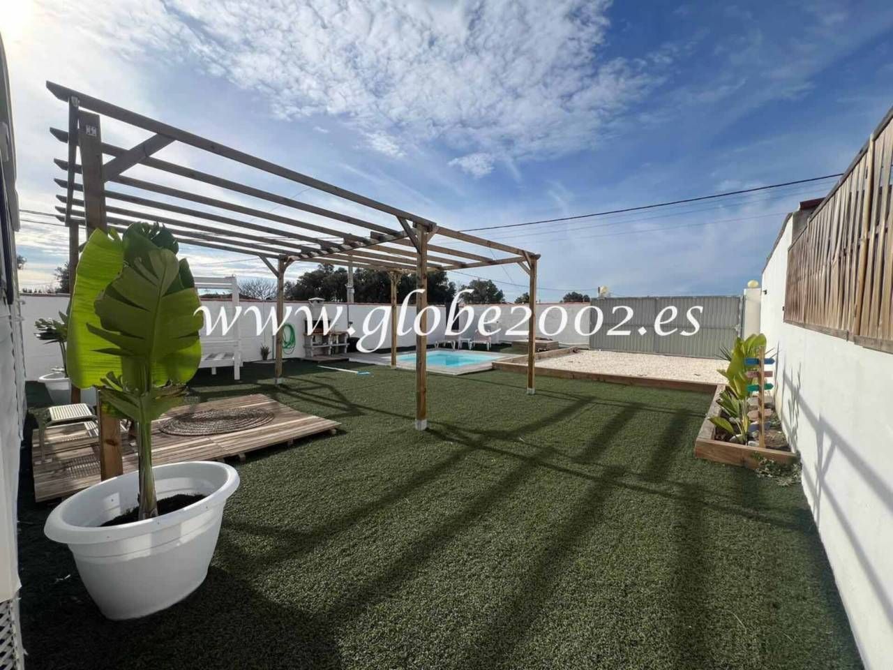 Garden of House or chalet to rent in Chiclana de la Frontera  with Air Conditioner, Private garden and Swimming Pool