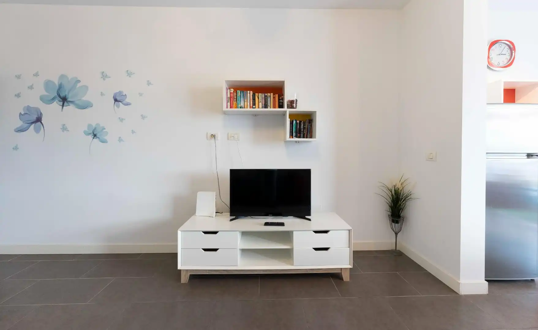 Sala de estar de Apartamento de alquiler en Adeje con Aire acondicionado, Terraza y Amueblado