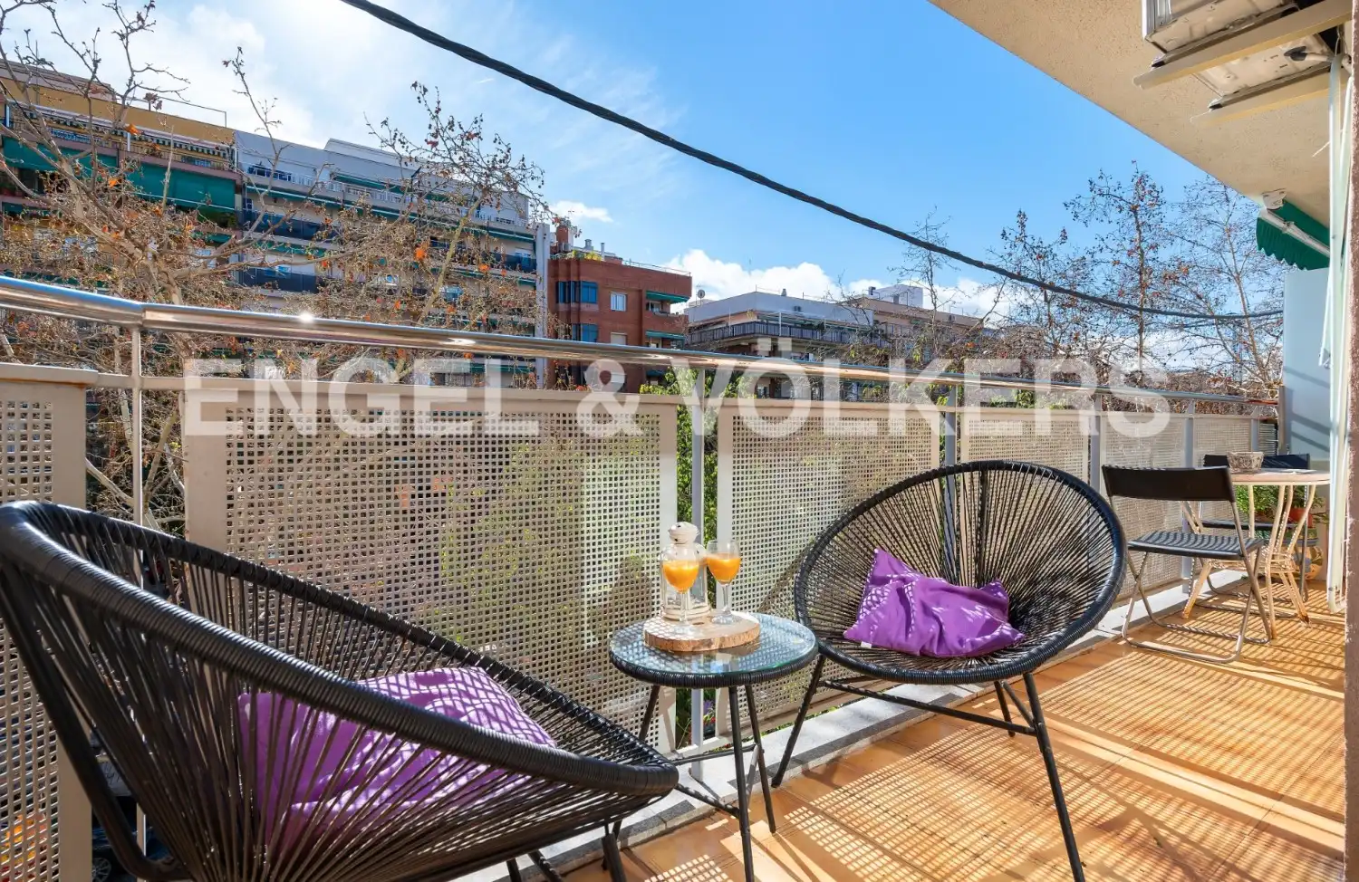 Terrasse von Wohnung zur Miete in Barcelona mit Klimaanlage, Heizung und Parkett