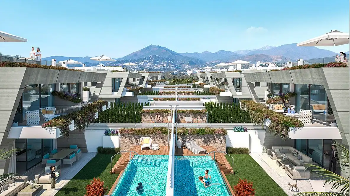 Vista exterior de Casa o xalet en venda en Marbella amb Calefacció, Jardí privat i Terrassa