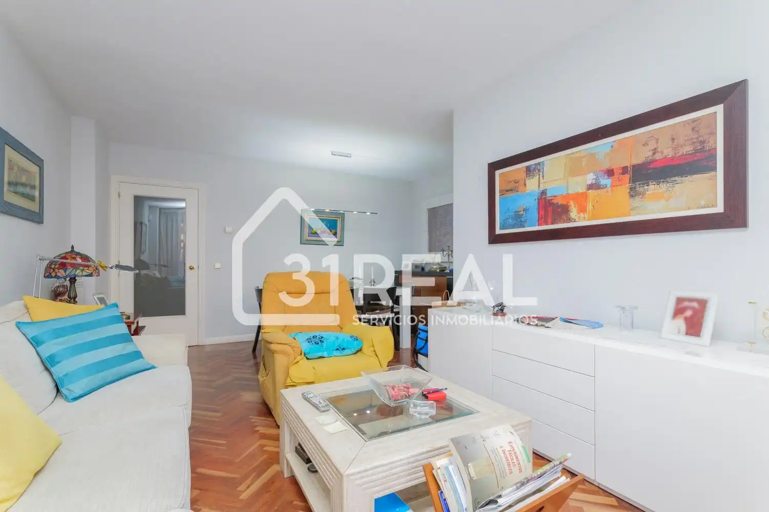 Sala de estar de Piso en venta en Madrid con Calefacción, Jardín privado y Terraza