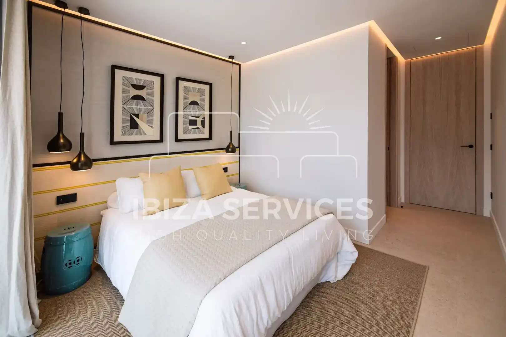 Habitación de Casa o chalet en venta en Santa Eulària des Riu con Aire acondicionado, Jardín privado y Piscina