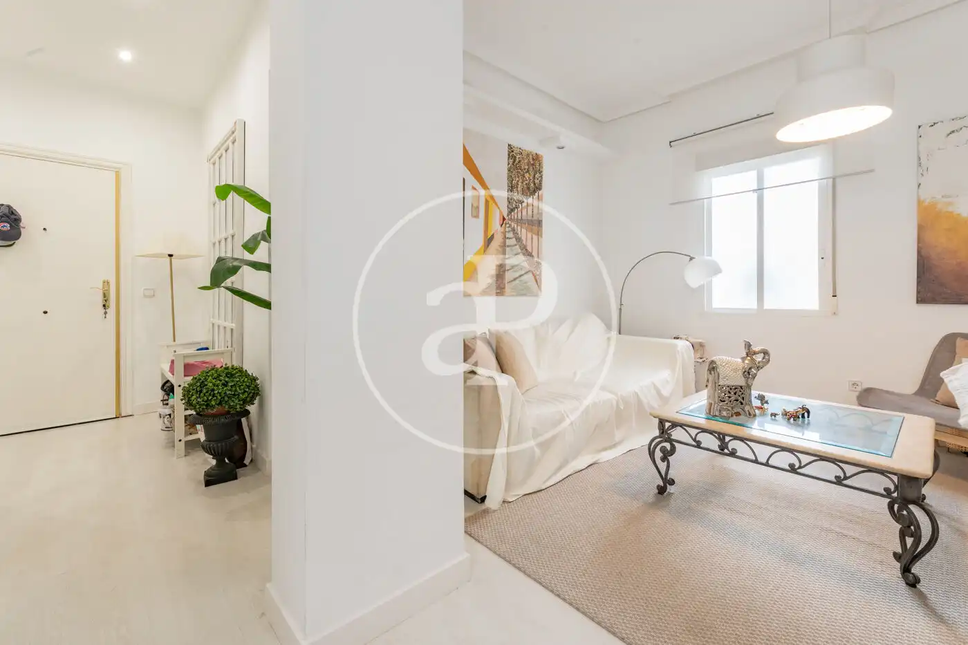 Sala de estar de Piso de alquiler en Madrid con Aire acondicionado, Calefacción y Amueblado