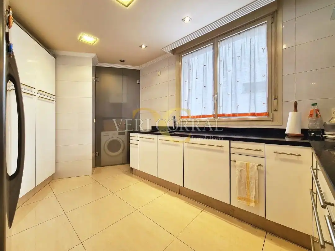 Kitchen of Flat for sale in Oviedo   with Heating, Terrace and Storage room