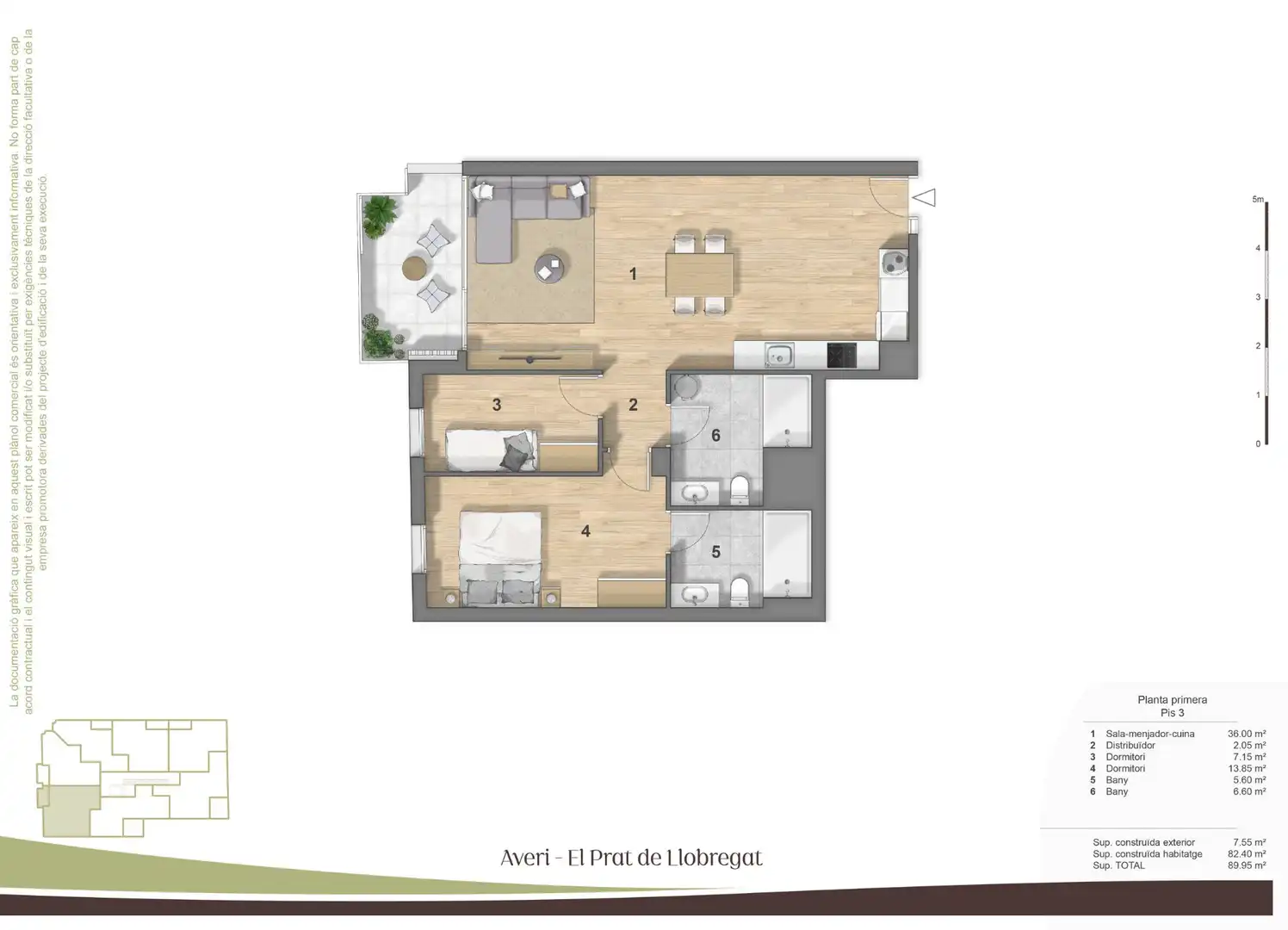 Wohnung mit Terrasse zum Verkauf in Avinguda de Josep Anselm Clavé 24, imagen 6