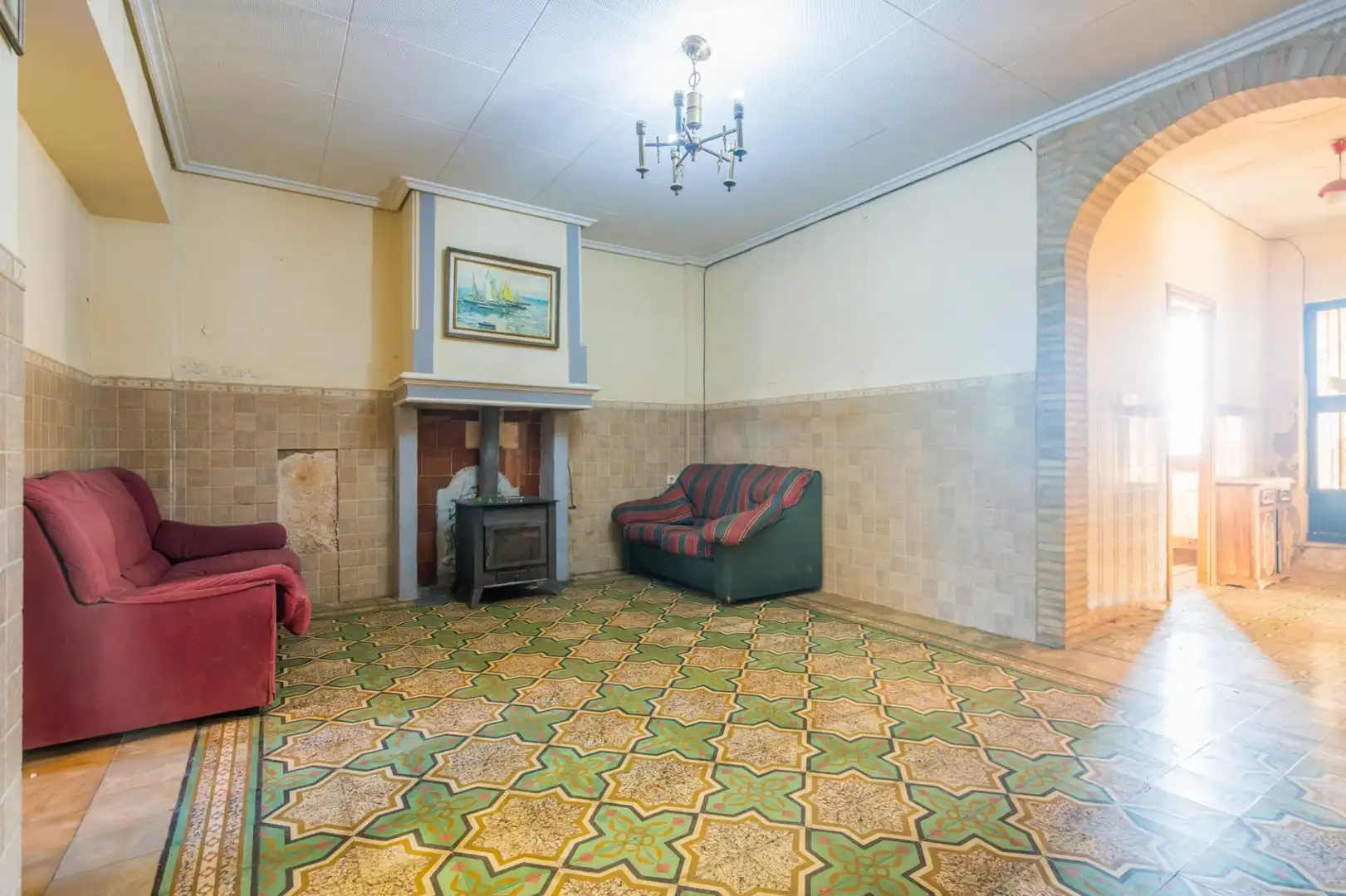 Sala d'estar de Casa o xalet en venda en Requena, Valencia