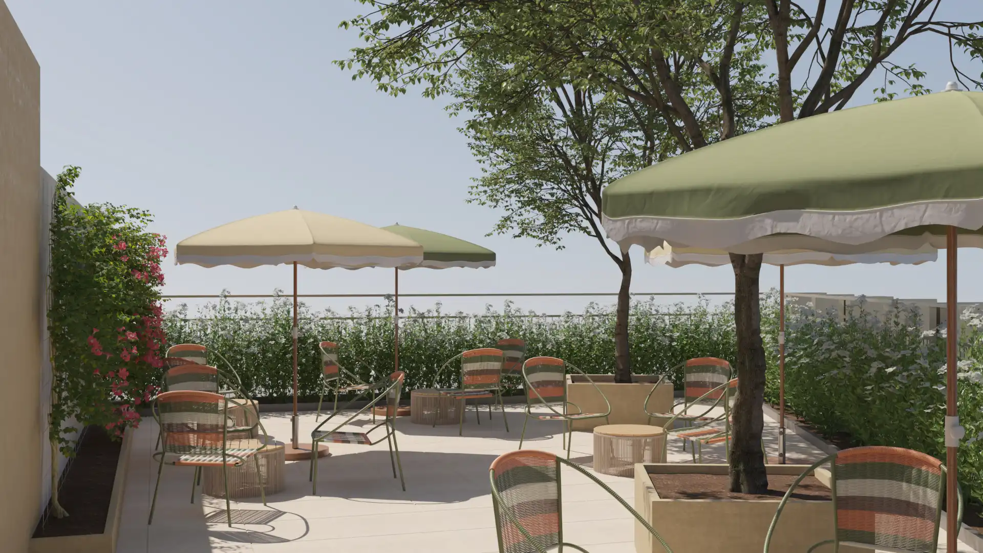 Terrasse von Wohnung zur Miete in Barcelona mit Klimaanlage, Heizung und Möbliert