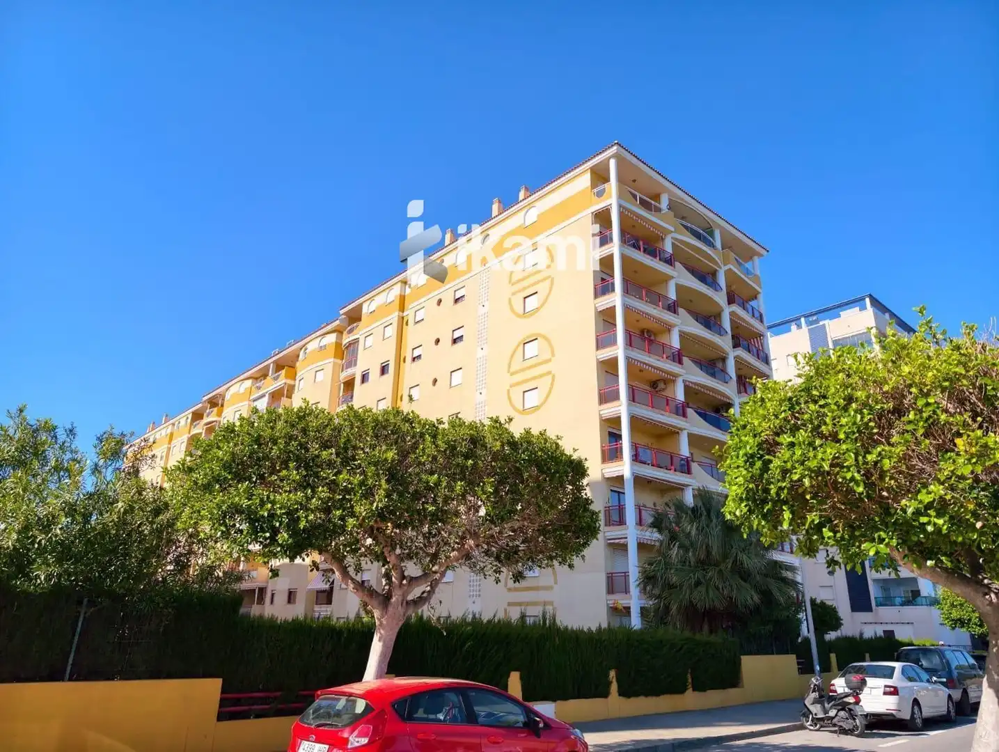 Außenansicht von Wohnung zur Miete in Villajoyosa / La Vila Joiosa mit Klimaanlage, Heizung und Terrasse