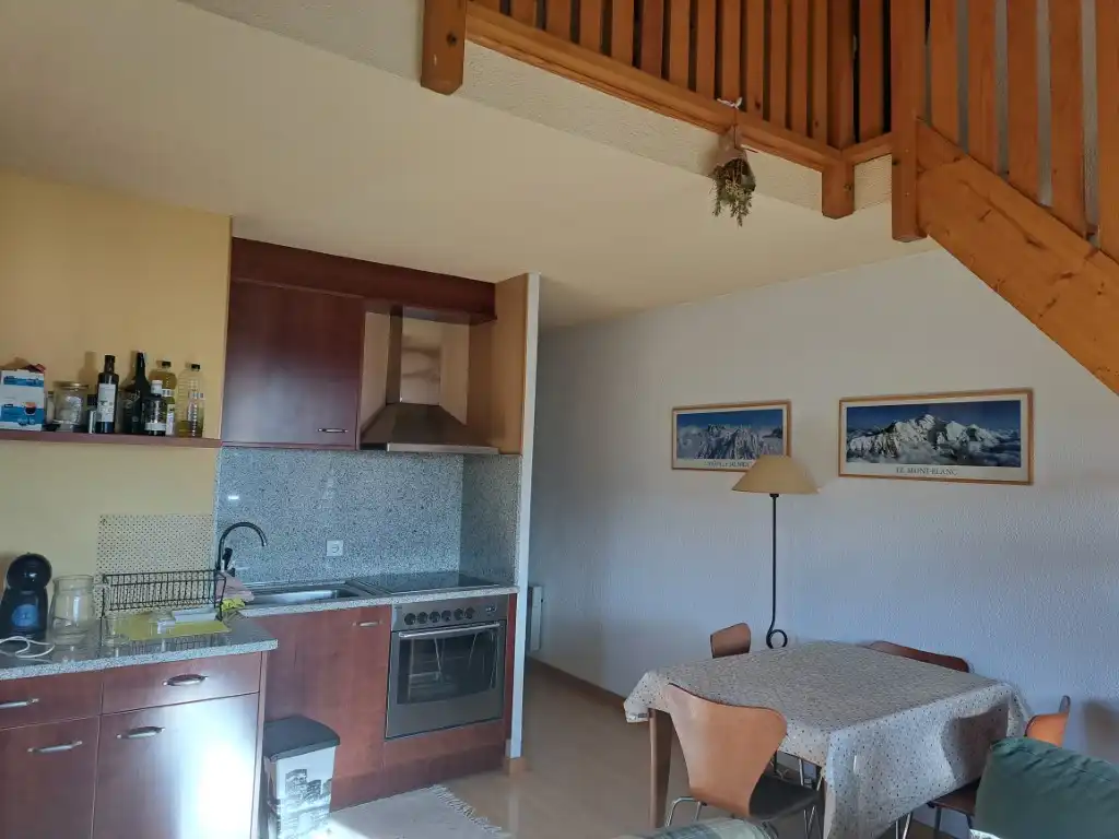 Cocina de Dúplex de alquiler en Puigcerdà con Calefacción, Parquet y Terraza