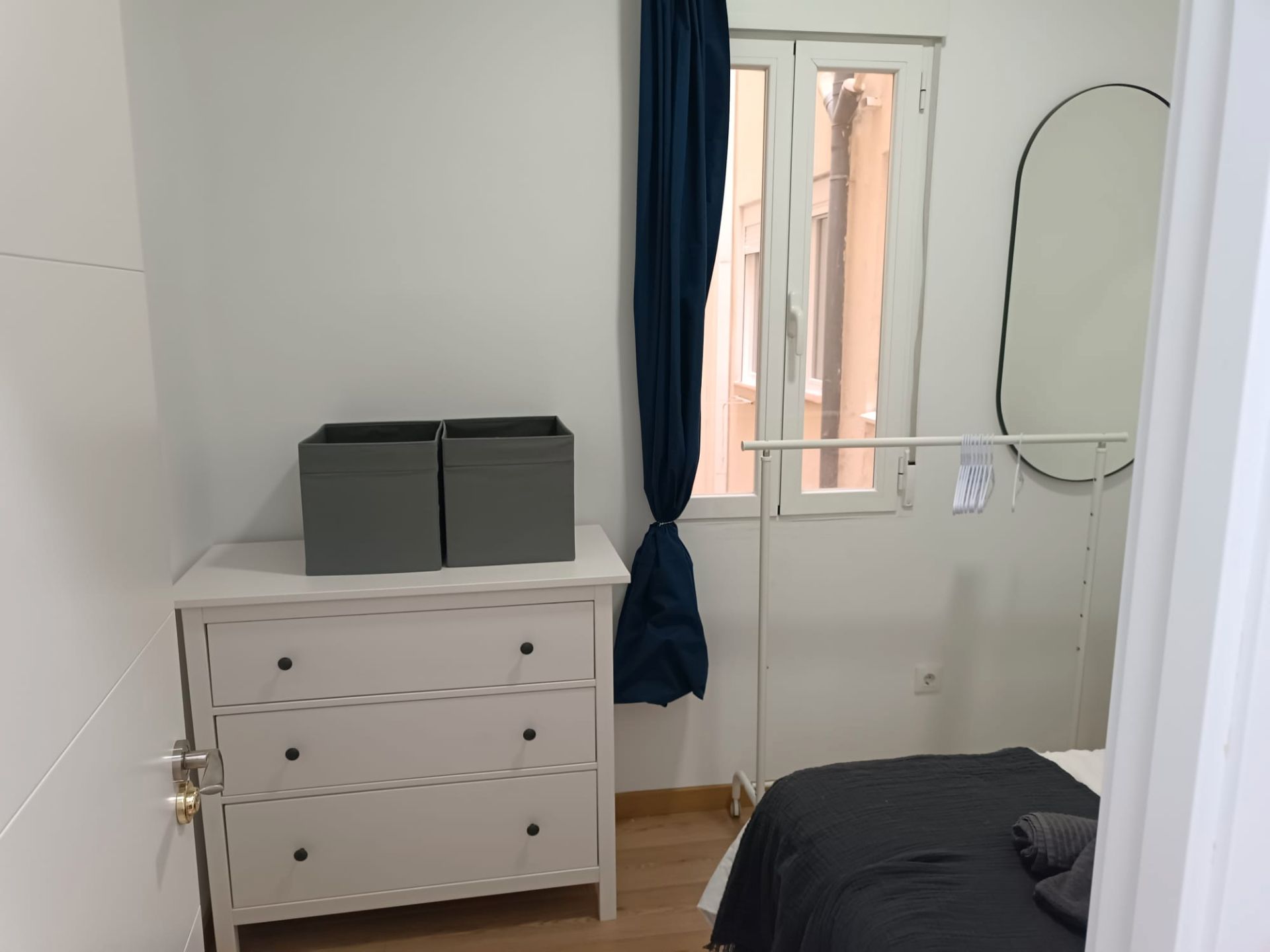 Bedroom of Flat to share in  Madrid Capital  with Heating, Furnished and Oven