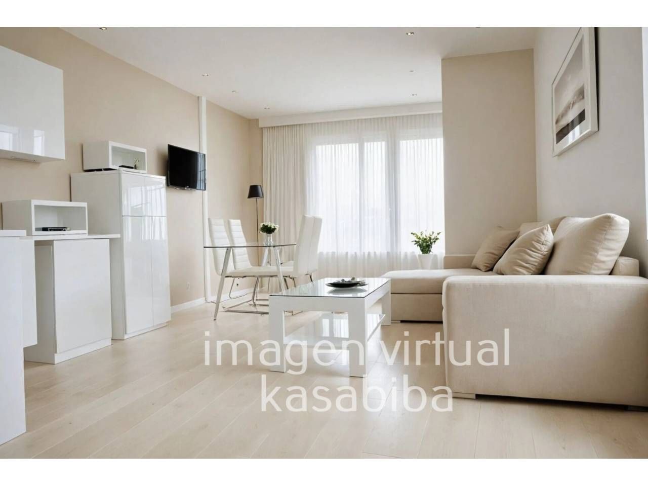 Living room of Flat for sale in  Valencia Capital  with Air Conditioner, Terrace and Balcony