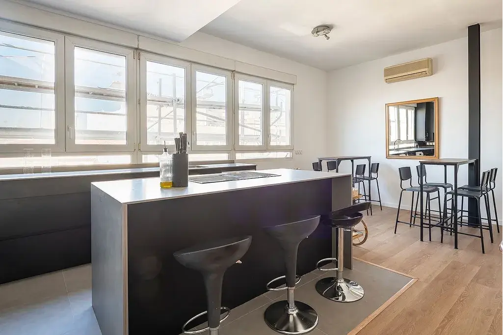 Cocina de Ático en venta en  Madrid Capital con Aire acondicionado, Calefacción y Amueblado