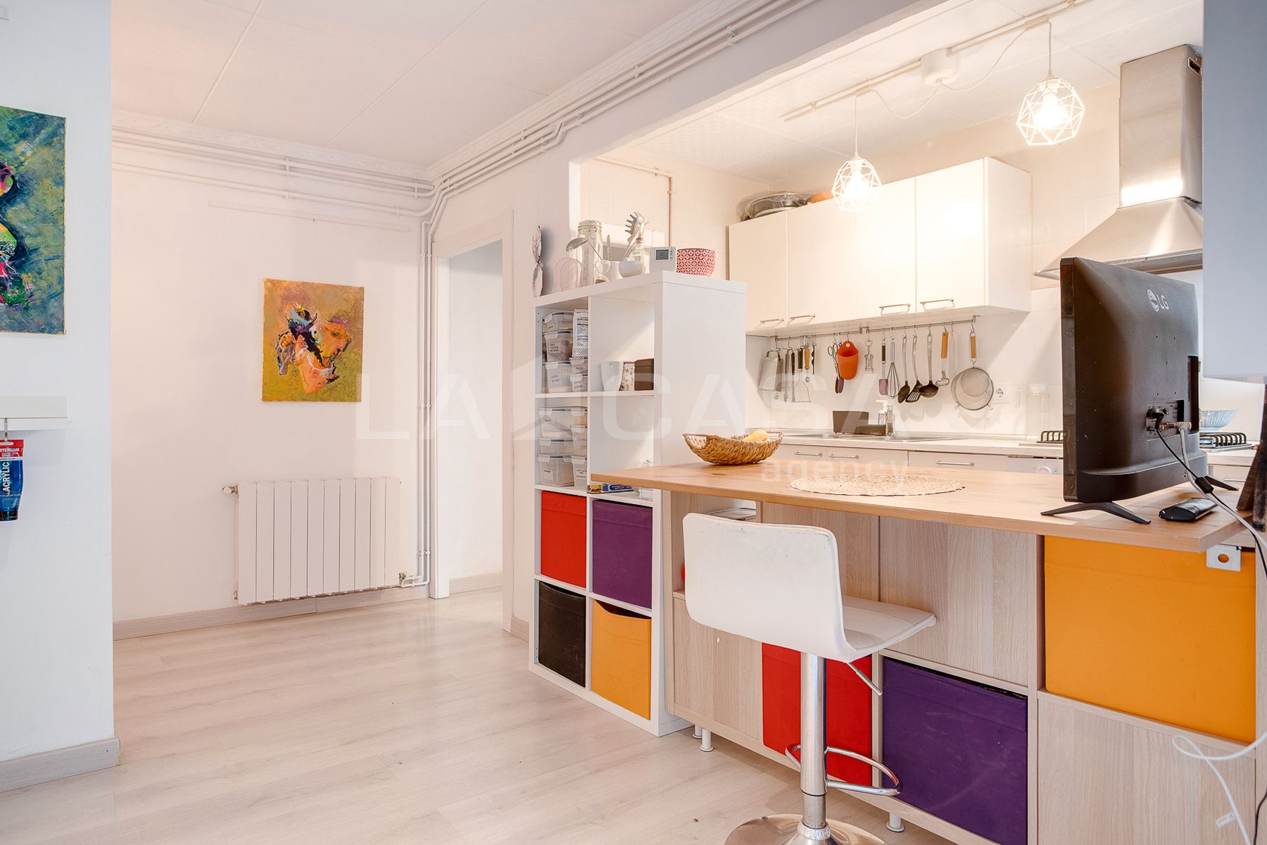 Kitchen of Flat for sale in Cornellà de Llobregat  with Heating and Balcony