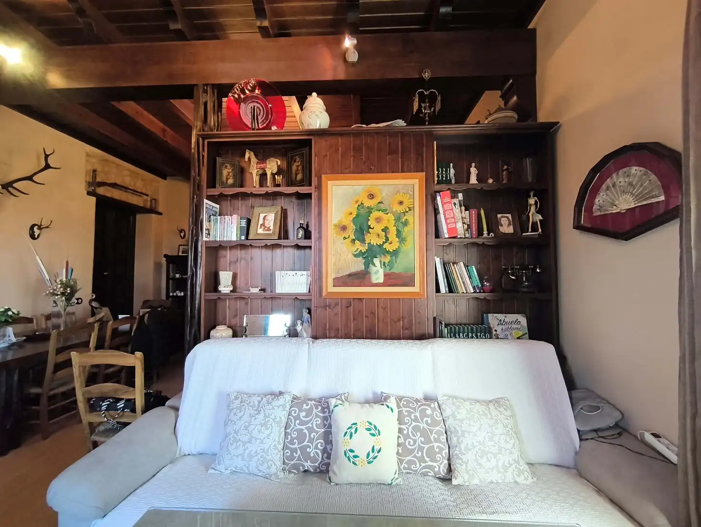 Wohnzimmer von Country house zum Verkauf in Pedrera mit Heizung und Schwimmbad
