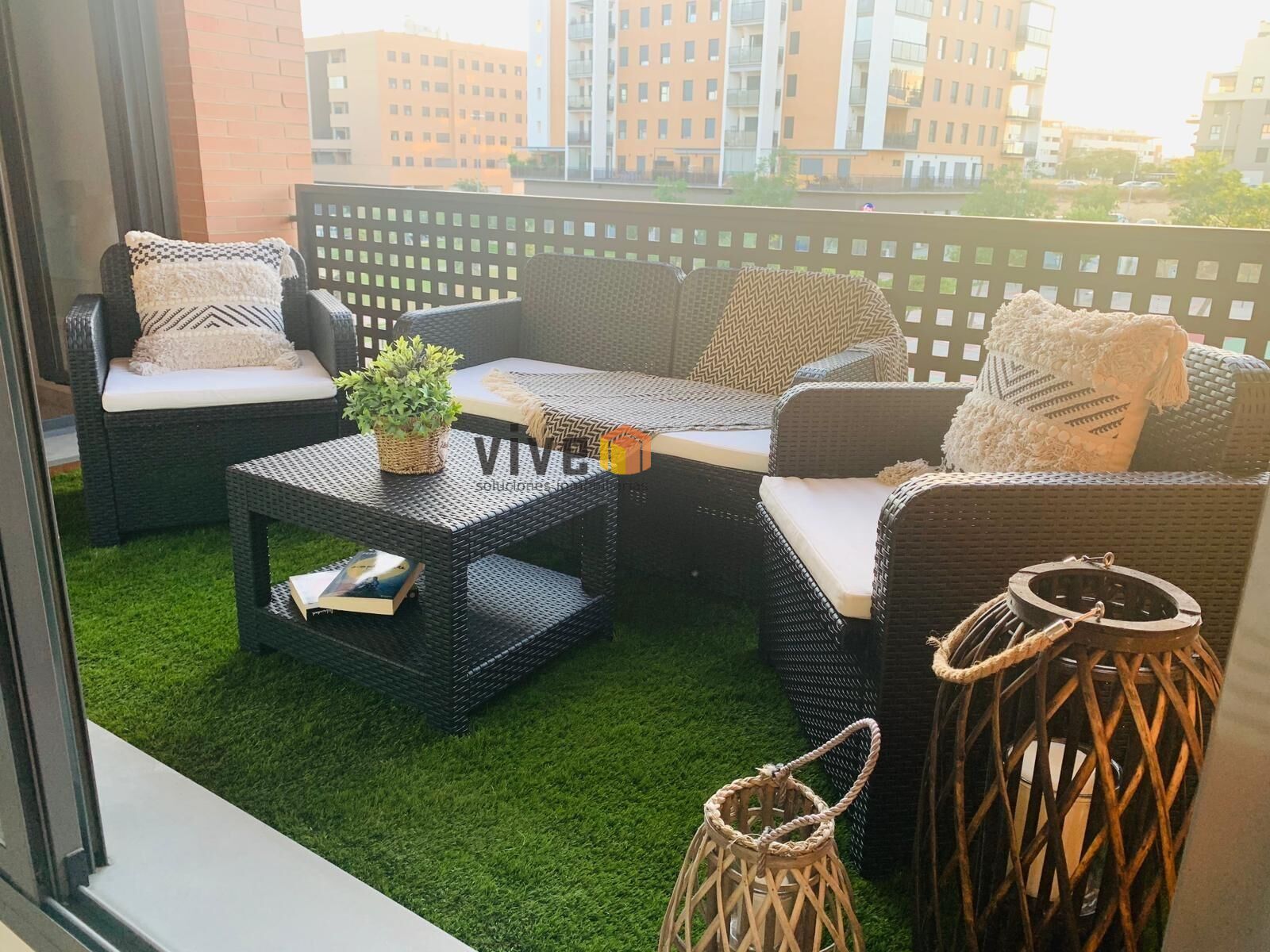 Terrace of Flat for sale in Mairena del Aljarafe  with Air Conditioner, Terrace and Community pool