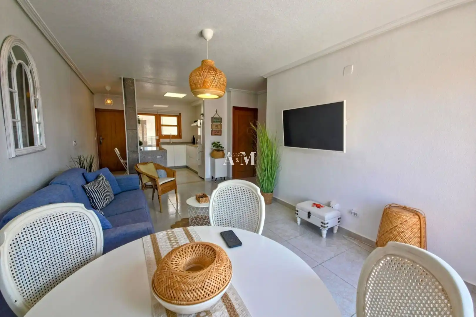 Living room of Flat for rent in Pilar de la Horadada  with Air Conditioner, Heating and Terrace