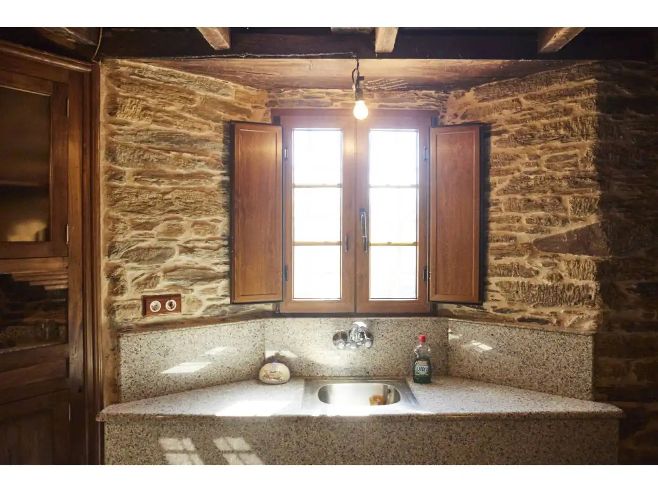 Cuina de Casa o xalet en venda en Baleira