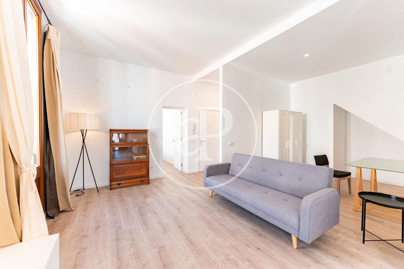 Sala de estar de Piso de alquiler en  Palma de Mallorca con Aire acondicionado, Calefacción y Amueblado