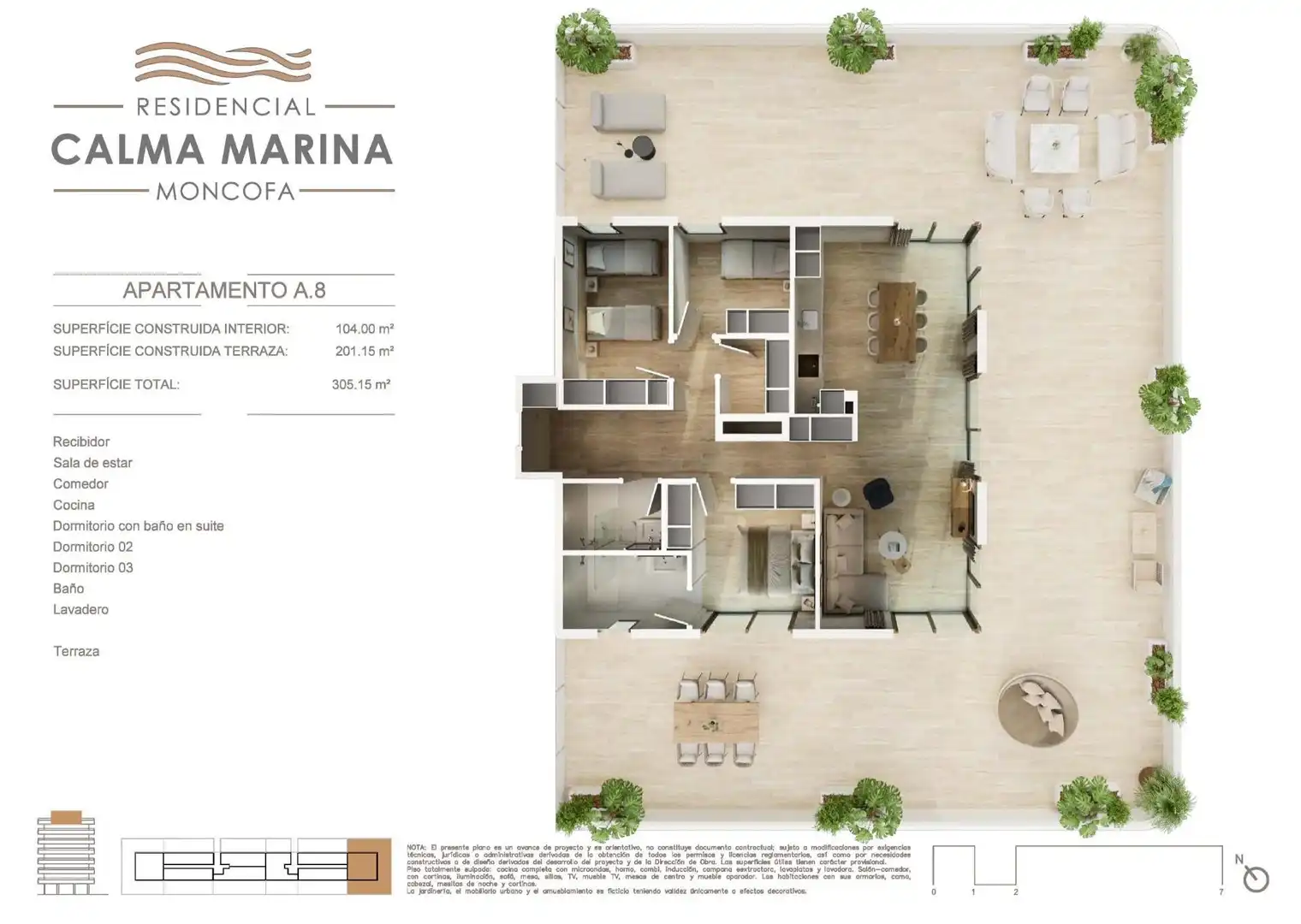 Apartamento en venta en Moncofa con Aire acondicionado, Calefacción y Jardín privado
