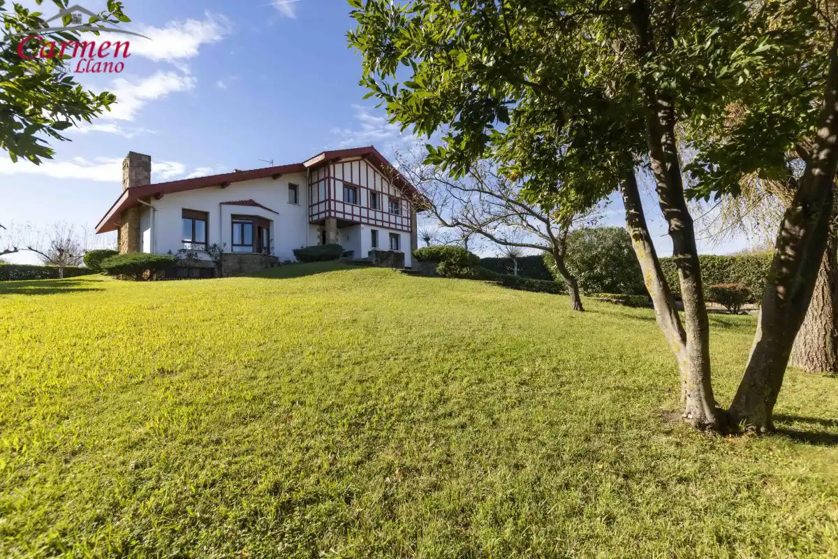 Vista exterior de Casa o chalet en venta en Getxo  con Calefacción, Jardín privado y Terraza