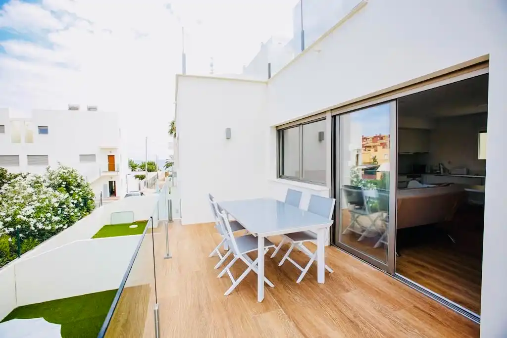 Terrace of Duplexes for sale in Dénia  with Air Conditioner, Heating and Private garden