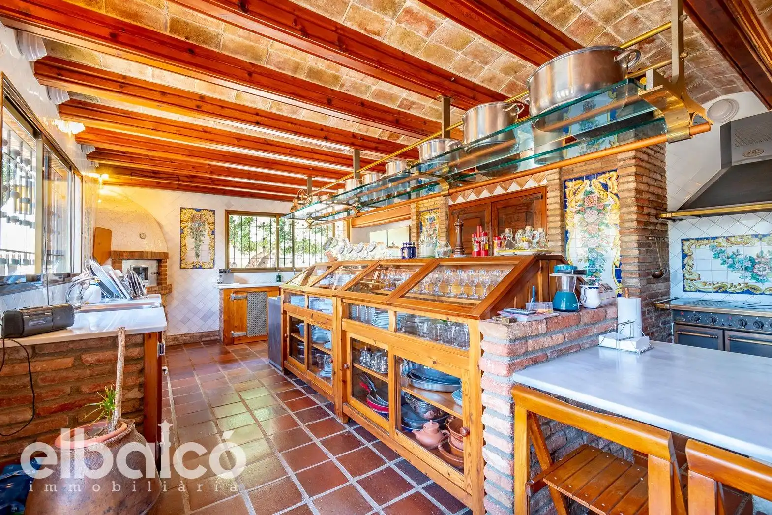 Cocina de Casa o chalet en venta en El Milà con Aire acondicionado, Jardín privado y Terraza