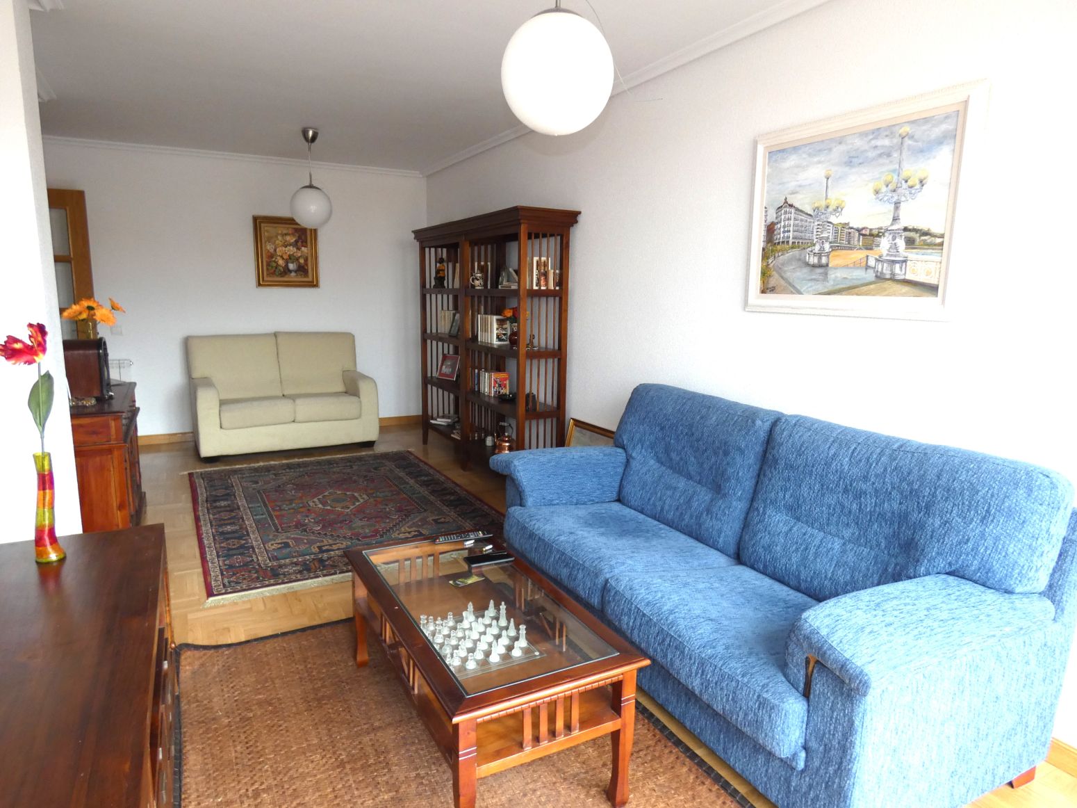 Living room of Flat for sale in  Logroño  with Heating, Parquet flooring and Storage room