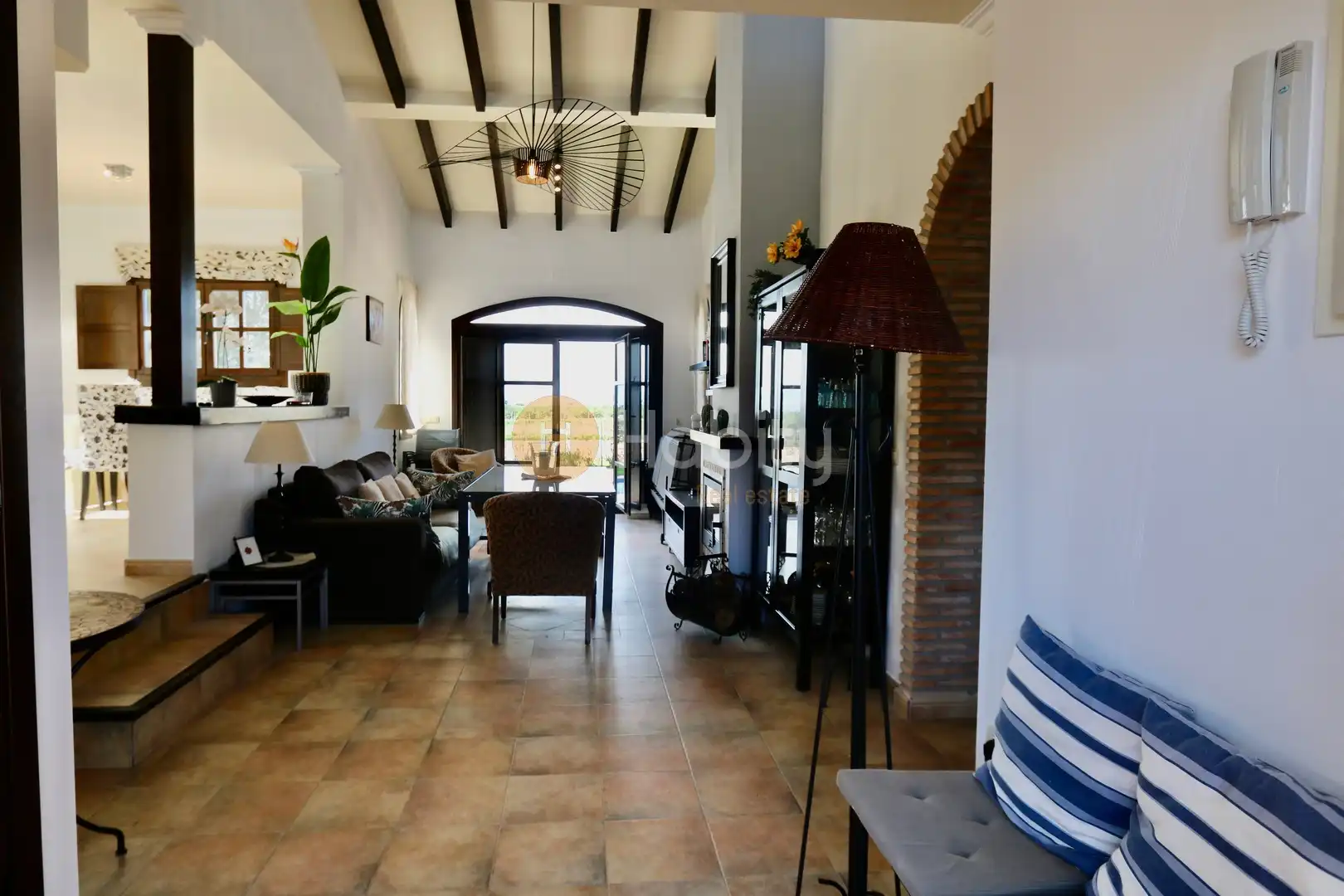 Sala d'estar de Casa o xalet en venda en Fuente Álamo de Murcia amb Aire condicionat, Calefacció i Jardí privat