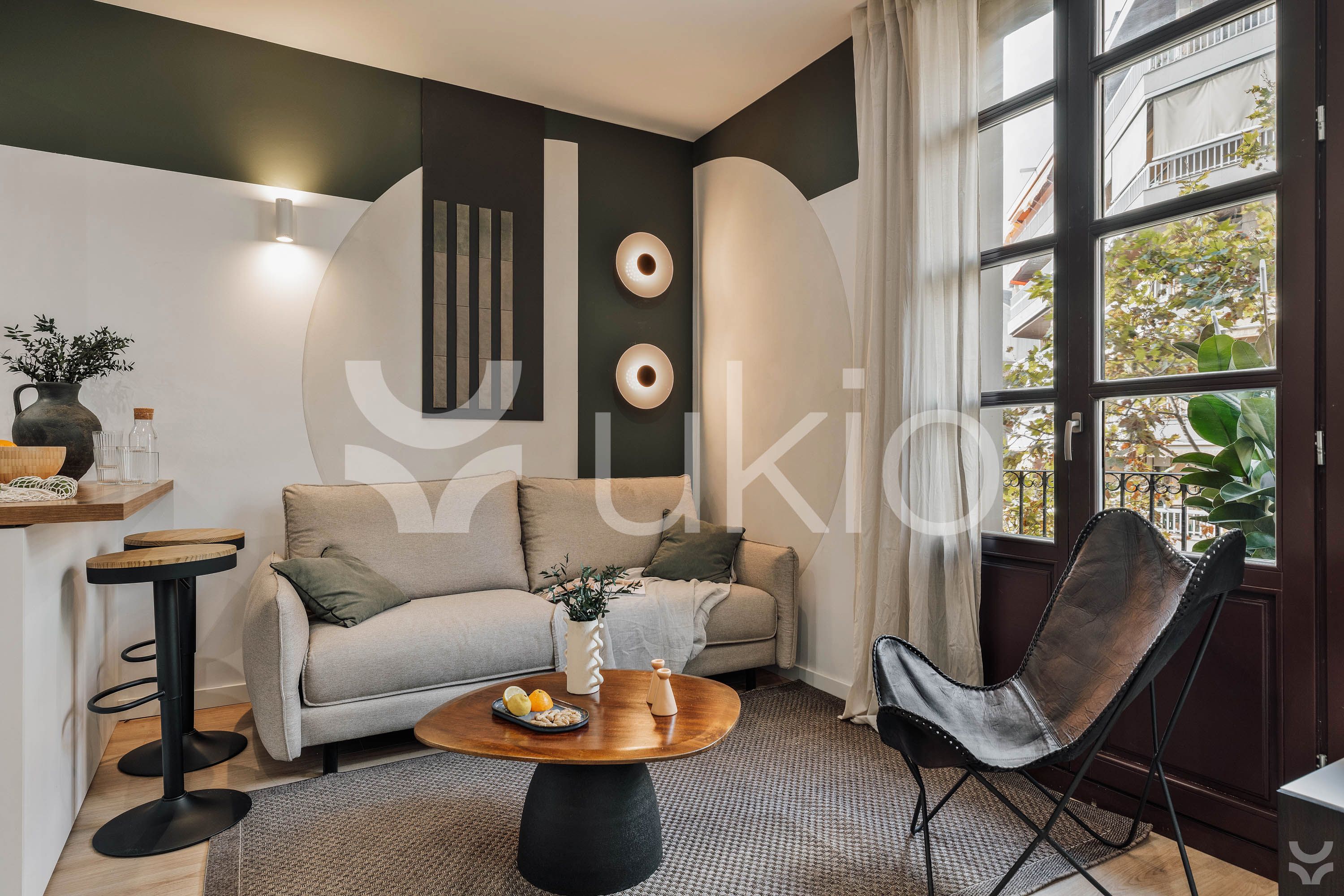 Living room of Apartment to rent in  Barcelona Capital  with Air Conditioner, Heating and Furnished