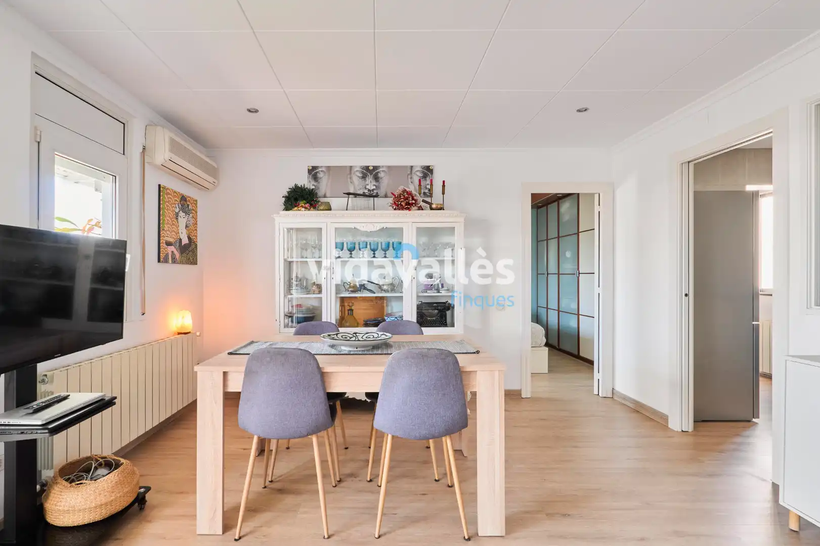 Living room of Attic for sale in Granollers  with Air Conditioner, Heating and Parquet flooring